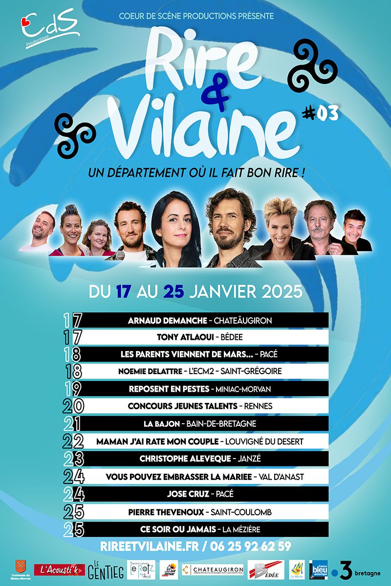 Rire & Vilaine 2024 - Affiche et programmation