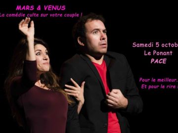 MARS & VENUS, la comédie culte sur votre vie de couple, à Pacé le 5 octobre pour une date exceptionnelle !
Il reste encore des places en tarif promo:...