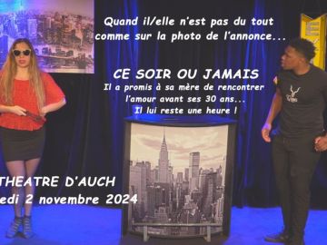 AUCH, les toutes dernières places en tarif promo pour la comédie hilarante Ce Soir Ou Jamais 🤣 Profitez-en vite:...