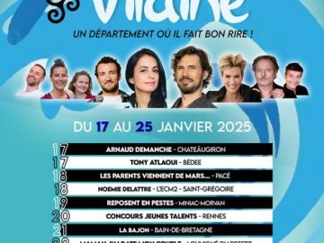 Du 17 au 25 janvier, Rire & Vilaine revient 😍
Une programmation de fou vous attend, prenez vite vos places ➡️ www.rireetvilaine.fr 
#rireetvilaine #bretagne...