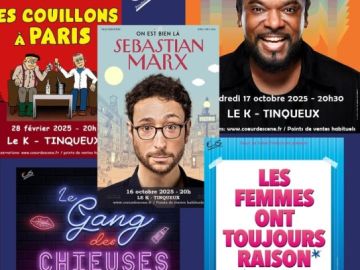 REIMS, venez rire en 2025 avec les spectacles Coeur de Scène Productions au K ! Vos places:...