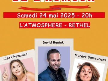 RETHEL, ne manquez pas les dernières places en promo pour cette soirée hilarante, et découvrez les nouveaux talents du rire:...